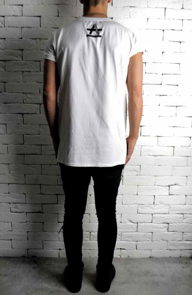 ANONYMOUS Geometric T-Shirt - White