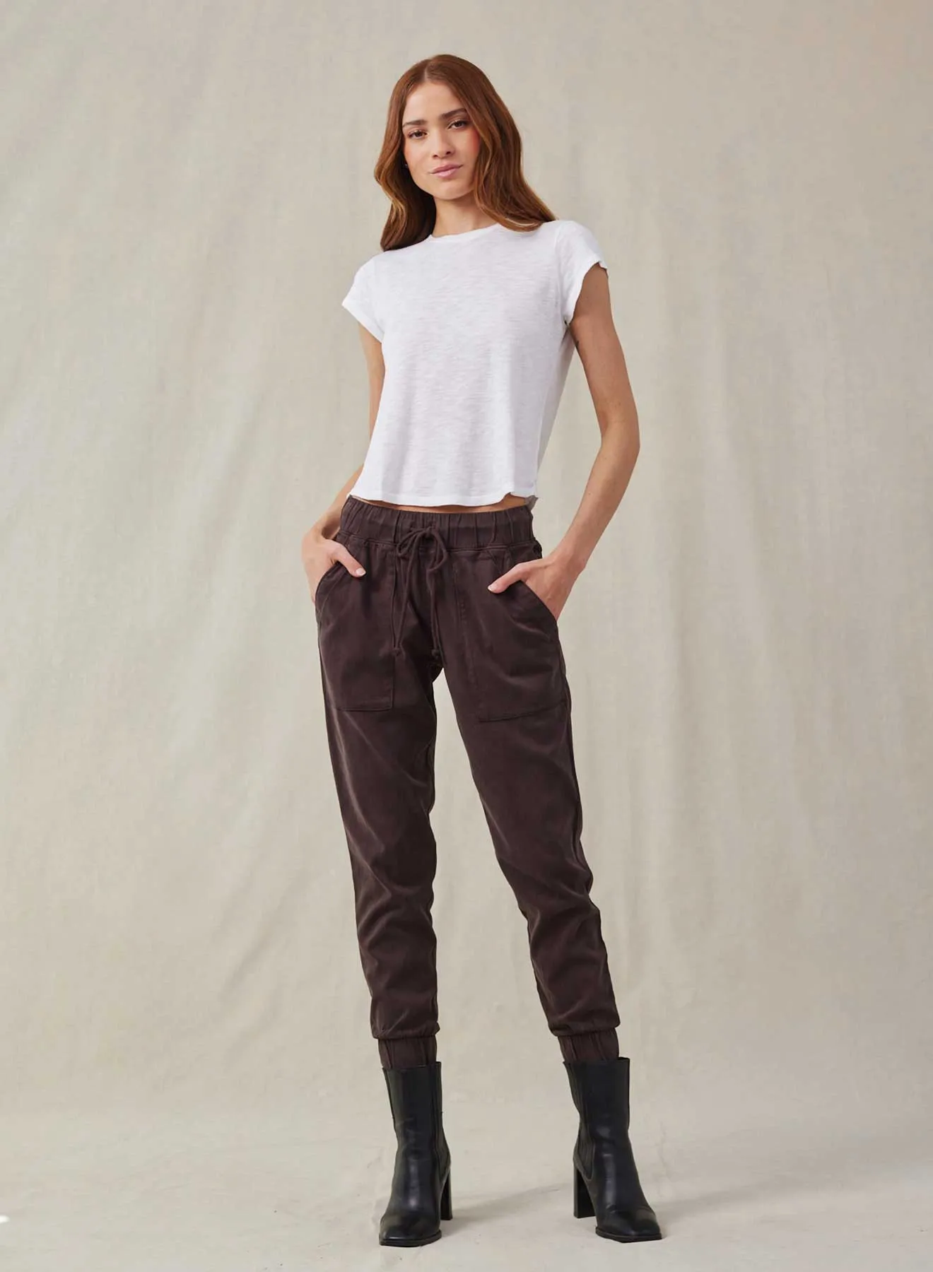 Bella Dahl Pocket Jogger Chestnut Brown