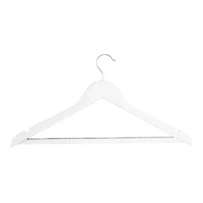 Bolero White Wooden Hangers (Pack of 10) - FU397