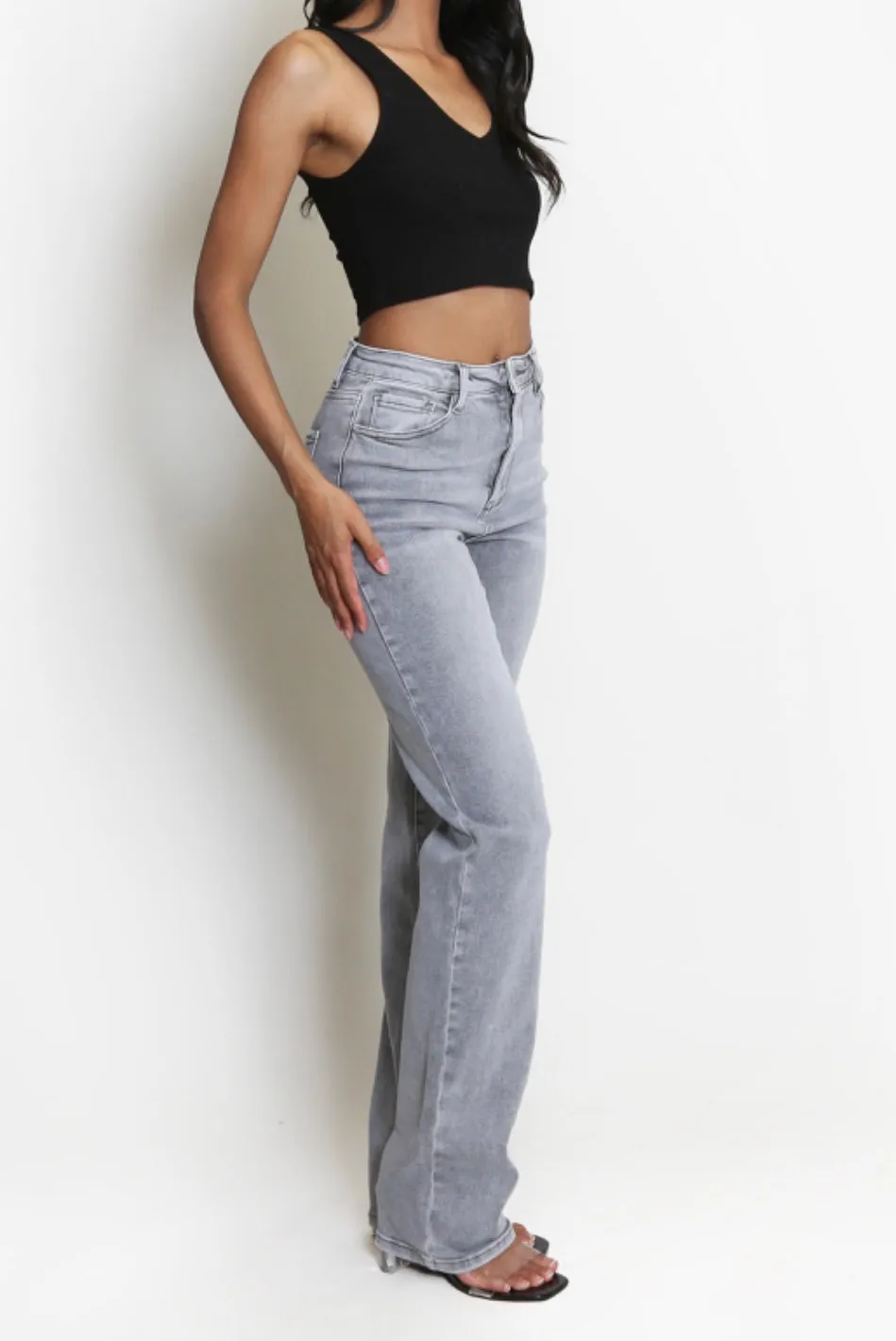 Emiyah Straight Fit Stretch Jeans