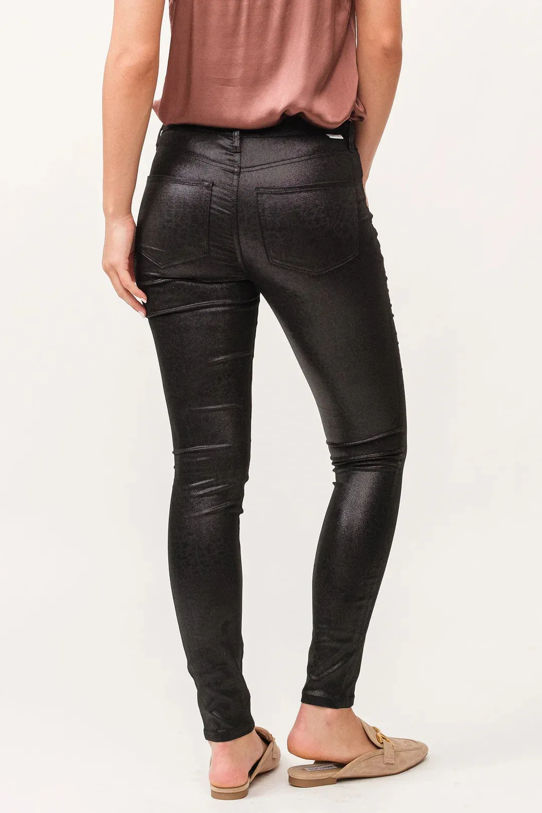 Gisele Faux Leather Ankle Skinny Pants