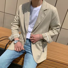 [Korean Style] Bartose Single-Breasted Casual Blazers