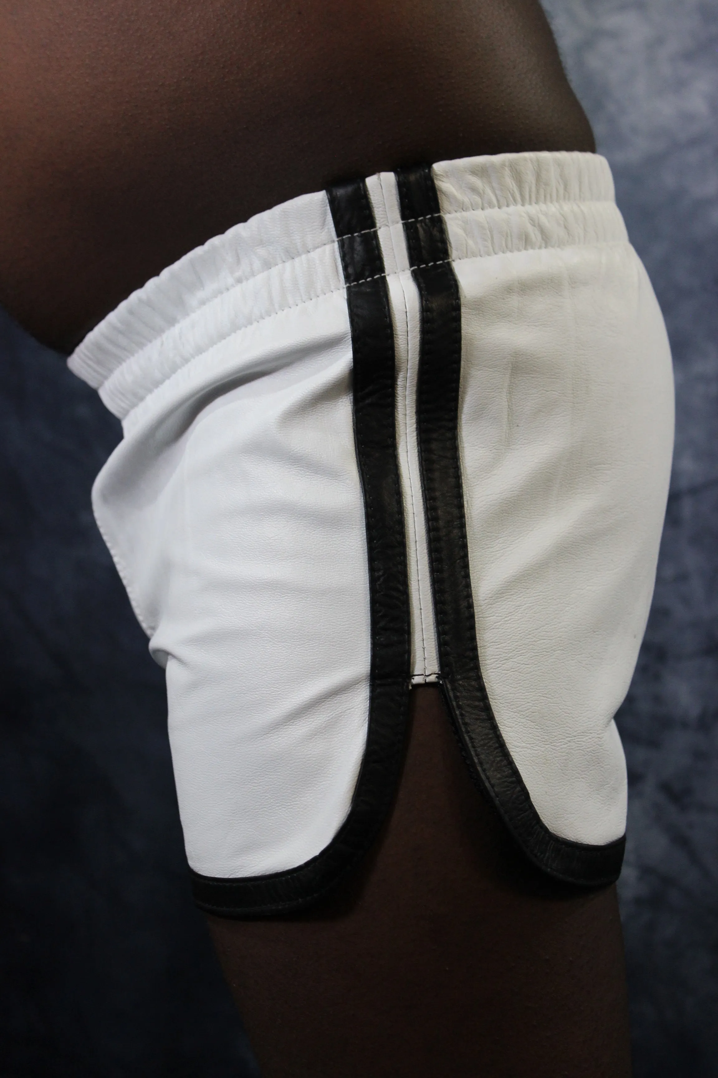 OnF Booty Shorts in White and Black