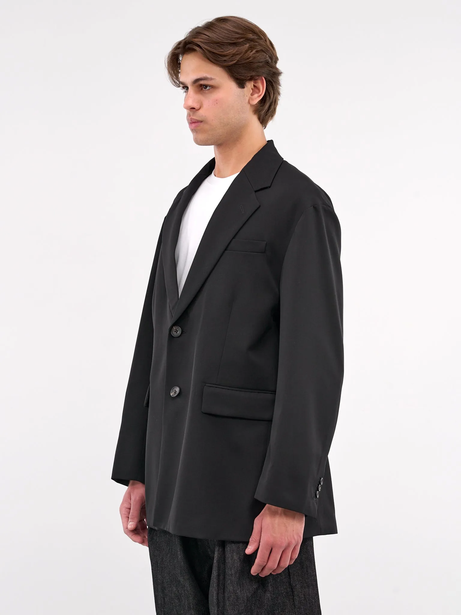 Single-Breasted Blazer (ST-1086-BLACK)